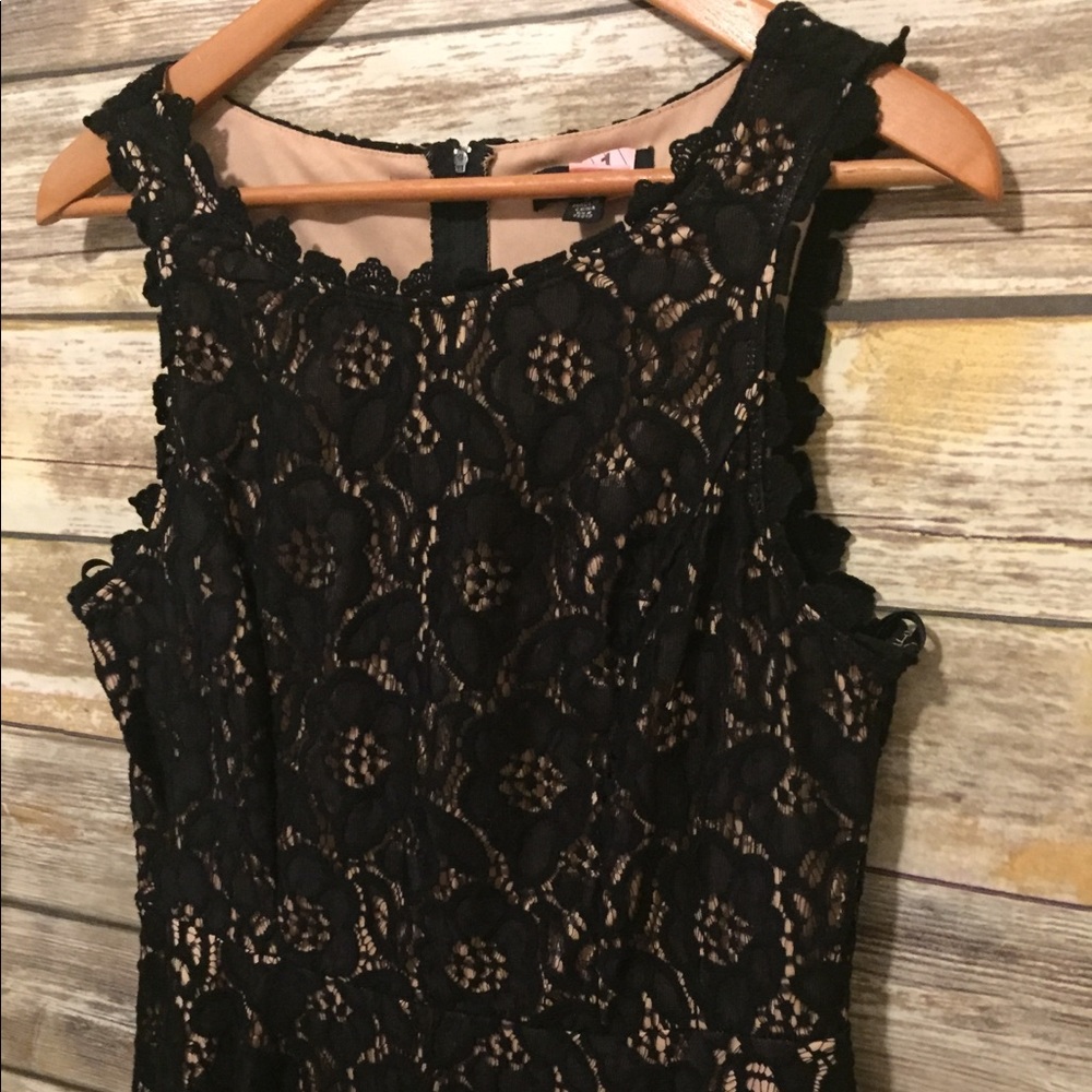Lace lined dress